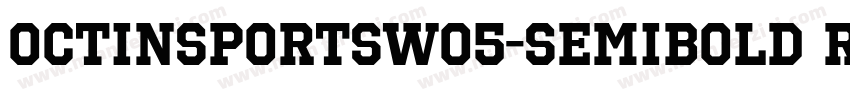 OctinSportsW05-SemiBold Regular字体转换
